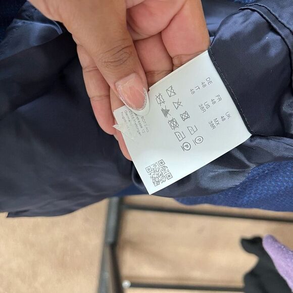 BOSS Nordstrom Blue Summer Sports Jacket Deconstructed 38R Slim Fit - Picture 10 of 11